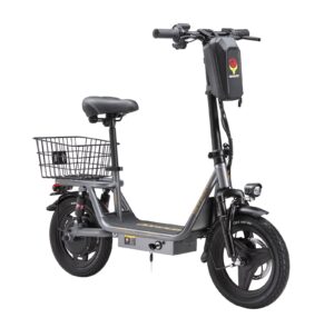 14" E Scooter mit Sitz 500W Elektroroller 36V 15 6Ah 60km Korb Blinker Federung
