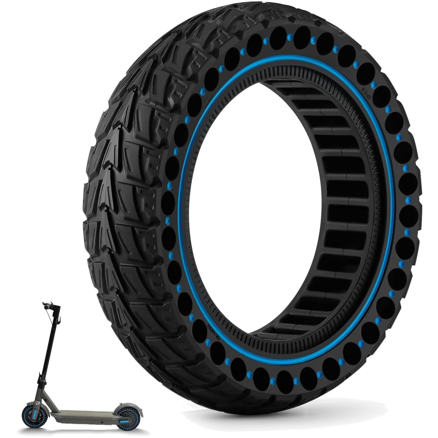 E Scooter Reifen 10 Zoll Vollgummi Offroad Pannensicher Gummireifen