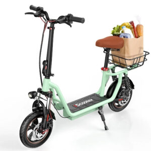 iScooter i12 Elektroroller 500W 25KM/H City E Scooter 12 Zoll E Roller mit Korb