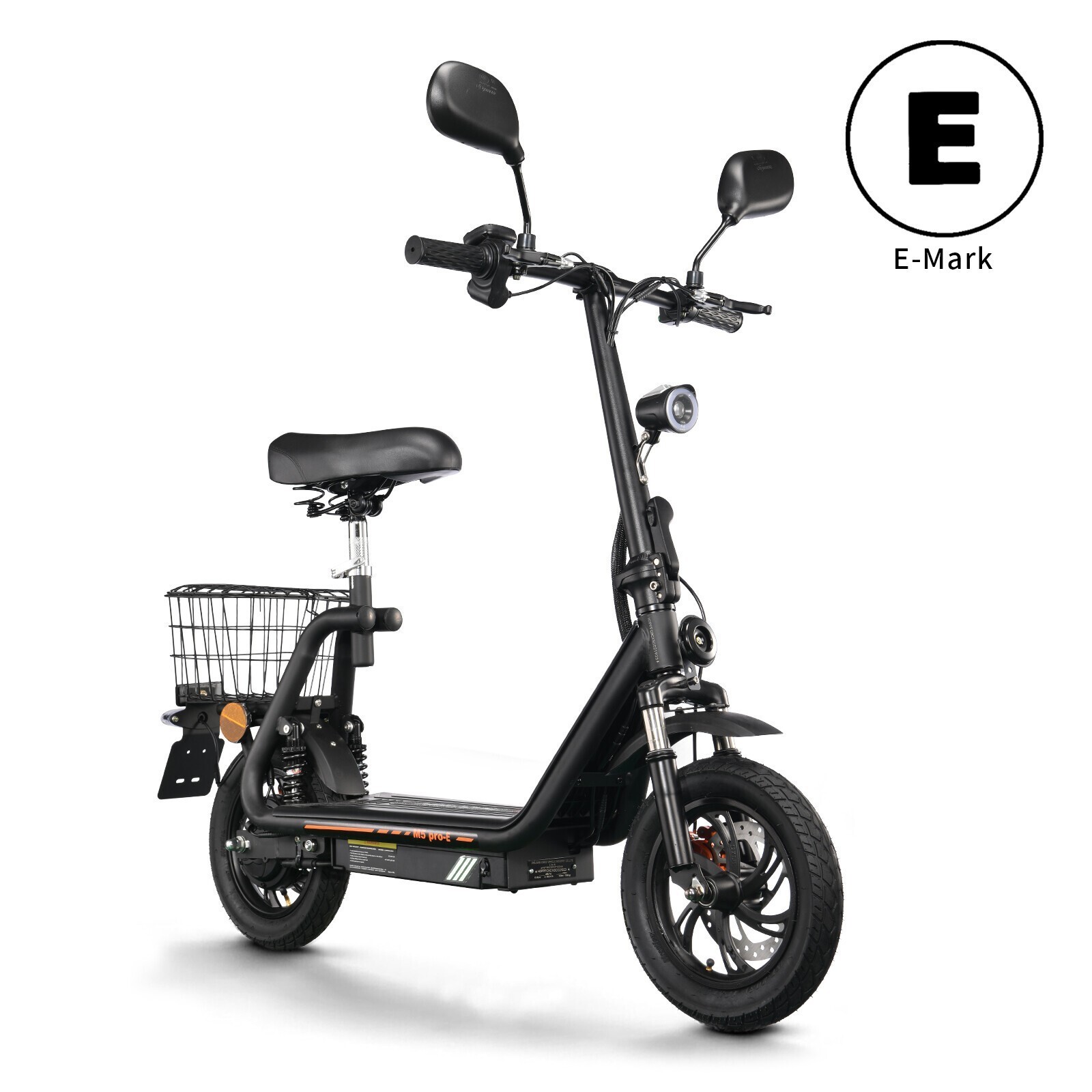12" TWOFISH M5 PRO Elektroroller 48V13AH Mit Straßenzulassung Scooter mit Sitz
