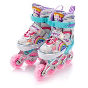 Inline Skates Rollschuhe Kinder ABEC7 Einstellbare Junge Mädchen Gr. 30 41 LED