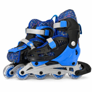 Kinder Inline Skates verstellbar Inliner Jungen Mädchen Größe S 32 36 39