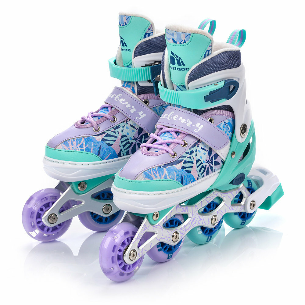 Inline Skates 4in1 Rollschuhe LED 25 41 Kinder ABEC7 Inliner Rollen Einstellbare