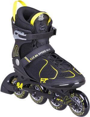 K2 Inliner Inline Skates F.I.T. 84 SPEED ALU Inline Skate black/yellow Fitness