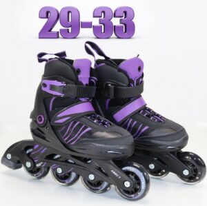 Kinder Inline Skates PURPLE Inliner Mädchen Rollschuhe Größe verstellbar 29 33