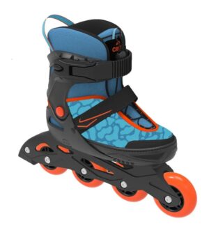 CRIVIT Inline Skates Inliner Softboot SCHWARZ BLAU ORANGE Gr. 29 33 verstellbar