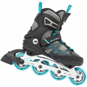 K2 Alexis 80 Alu Damen Inliner Inline Skates Fitness Freeskates Grau/Türkis NEU