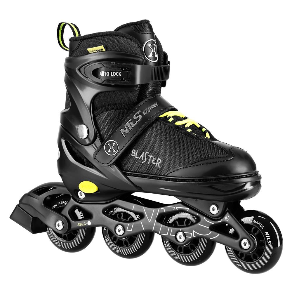 NILS Inlineskates Inliner schwarz verstellbare Inline Skates Größe L 39 42