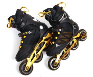 K2 F.I.T. Boa Inlineskates Herren Gr. 40 US 7.5 Fitness Skates Softboot schwar