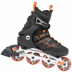 K2 F.I.T. FIT 80 Alu Herren Inliner Inline Skates Fitness Freeskates Schwarz/Rot