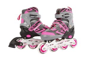 Kids Globe Street Rider Inlineskates Inliner Rosa/Grau Verstellbar 29 32 B Ware