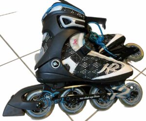 K2 inline skates Rave W Gr. 40 weiss türkis mit Protektor set 1x getragen.