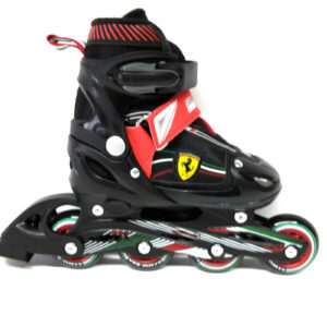 Ferrari Inline Skate verstellbare Kinder Inliner schwarz rot Gr. 34 37 Abec 5