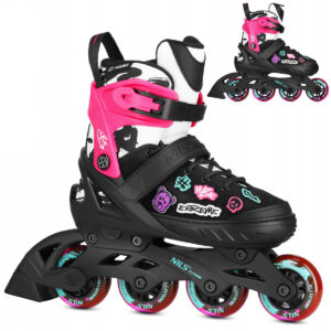 Inline Skates Kinder Nils Rollschuhe Verstellbar 29 43 Jungen Mädchen Inliner